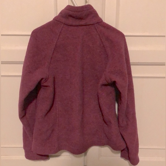 Columbia Raspberry Sweater Fleece Zip Front Jacket - Picture 4 of 8
